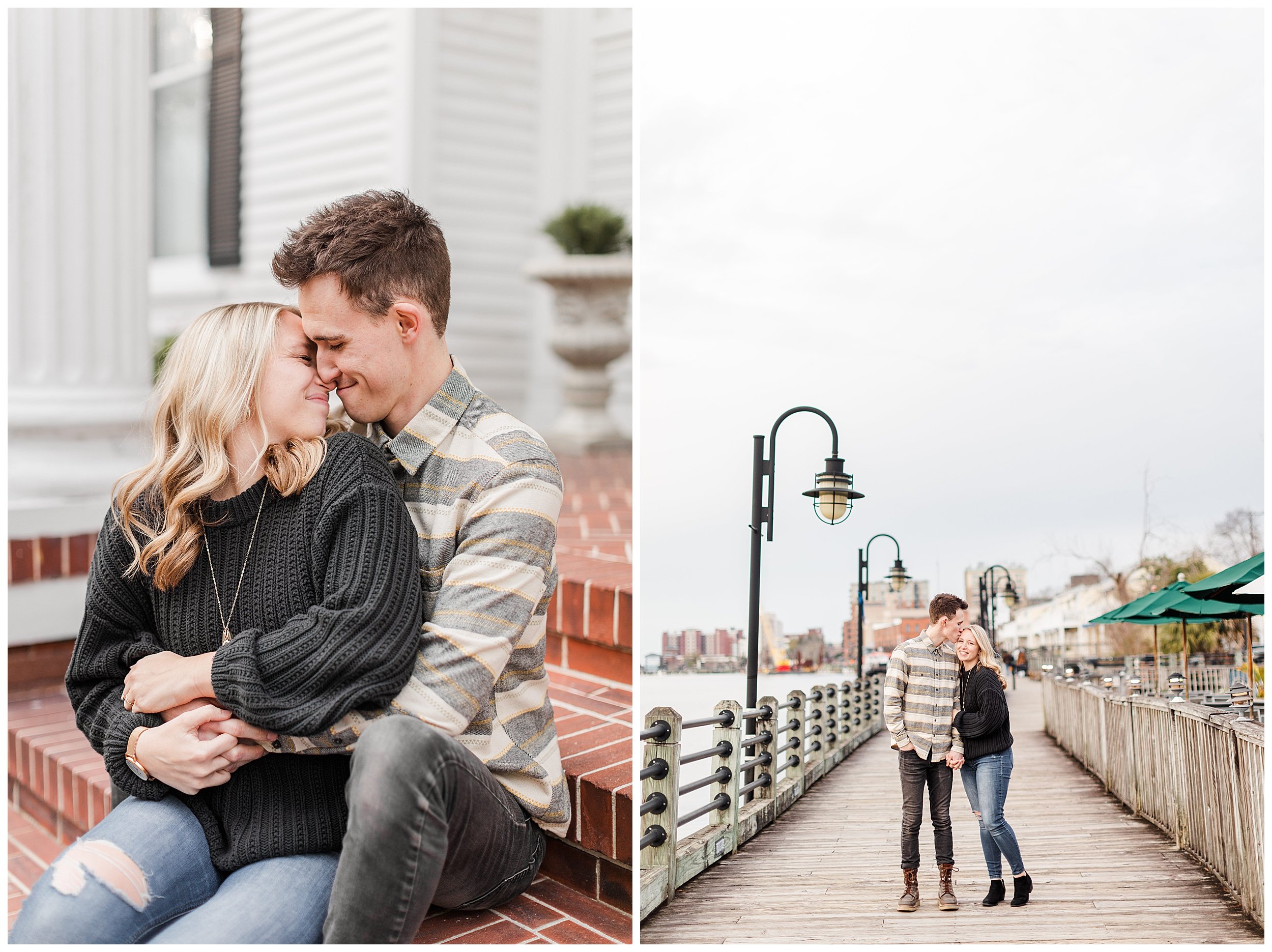 wilmington riverwalk and historic district engagement session ashley christ photography wilmington wedding photographer_0051.jpg